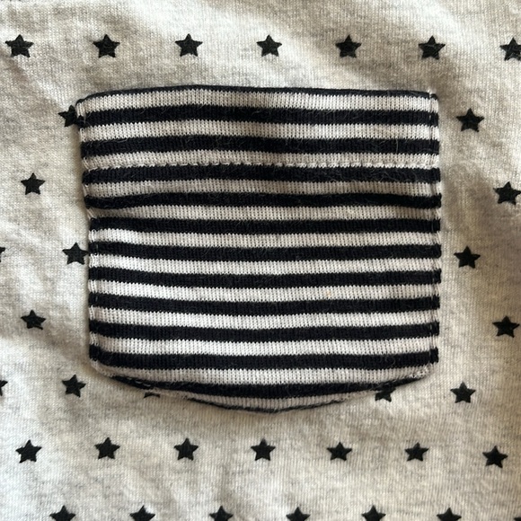 Kapital K black and gray Stars and Stripes 100% cotton tee - Picture 2 of 5